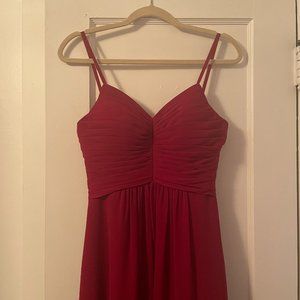 Azazie Paola Dress in Burgundy - Size 4
